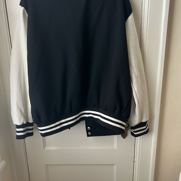 Black & White Classic Varsity Jacket - Picture 8 of 8